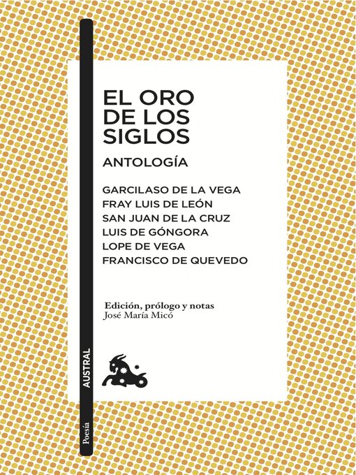 Title details for El oro de los siglos. Antología by Luis de Góngora - Available